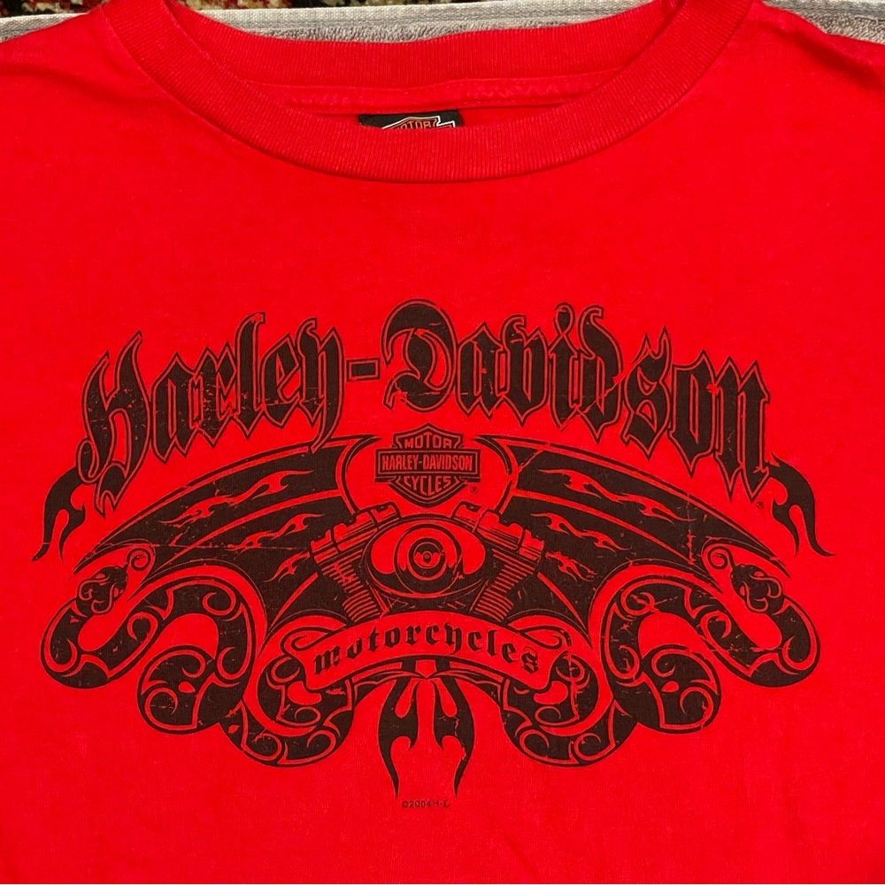 Vintage Y2K  2004 Harley-Davidson Skip Fordyce Riverside Ca, Eagle & Snake